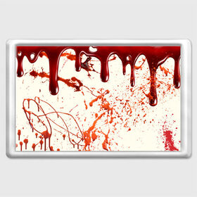 Магнит 45*70 с принтом Стекающая кровь в Белгороде, Пластик | Размер: 78*52 мм; Размер печати: 70*45 | 2020 | blood | halloween | капли | кровавый | кровь | пятна | следы | стекающая | хэллоуин | хэлоуин