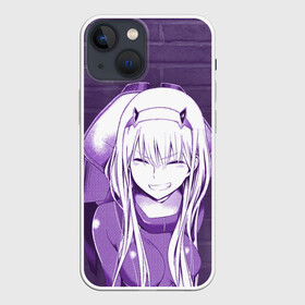 Чехол для iPhone 13 mini с принтом Zero Two brickwall в Белгороде,  |  | darling | darling in the franxx | zero two | вайфу | зеро ту | код 002 | любимый во франксе | франкс