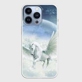 Чехол для iPhone 13 Pro с принтом Пегас в Белгороде,  |  | Тематика изображения на принте: белая лошдь | белый конь | конь | лошадь | пегас