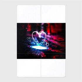 Магнитный плакат 2Х3 с принтом Неоновое сердце в Белгороде, Полимерный материал с магнитным слоем | 6 деталей размером 9*9 см | Тематика изображения на принте: любовь | неоновое сердце | неоновые сердечки | сердечки | сердце