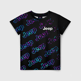 Детская футболка 3D с принтом JEEP / Джип в Белгороде, 100% гипоаллергенный полиэфир | прямой крой, круглый вырез горловины, длина до линии бедер, чуть спущенное плечо, ткань немного тянется | auto | jeep | logo | moto | symbol | авто | автомобиль | гонки | джип | знак | лого | логотип | логотипы | марка | машина | мото | символ | символы