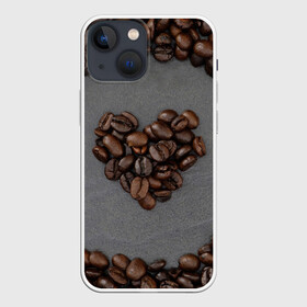 Чехол для iPhone 13 mini с принтом Люблю кофе в Белгороде,  |  | бариста | зерна | кофе | любитель кофе