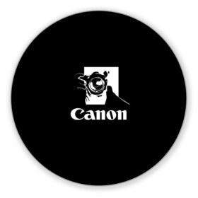 Коврик для мышки круглый с принтом Canon в Белгороде, резина и полиэстер | круглая форма, изображение наносится на всю лицевую часть | canon | кэнон | линза | снимок | фото | фотоаппарат | фотограф | фотографер | фотография | фоточки