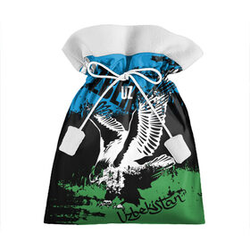 Подарочный 3D мешок с принтом Узбекистан в Белгороде, 100% полиэстер | Размер: 29*39 см | Тематика изображения на принте: eagle | flag | raster | republic | uzbekistan | орел | растр | республика | узбекистан | флаг