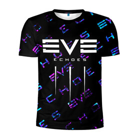 Мужская футболка 3D спортивная с принтом EVE ECHOES / ИВ ЭХО в Белгороде, 100% полиэстер с улучшенными характеристиками | приталенный силуэт, круглая горловина, широкие плечи, сужается к линии бедра | echo | echoes | eve | game | games | logo | online | space | ев онлайн | ев эхо | еве | ив онлайн | ив эхо | игра | игры | космос | лого | логотип | логотипы | онлайн | символ | символы | эхо | эхос
