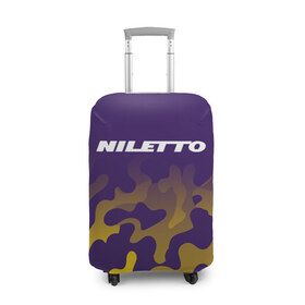 Чехол для чемодана 3D с принтом НИЛЕТТО / Niletto в Белгороде, 86% полиэфир, 14% спандекс | двустороннее нанесение принта, прорези для ручек и колес | hip | hop | logo | music | nileto | niletto | rap | знак | лого | логотип | логотипы | любимка | музыка | музыкант | нилето | нилетто | рэп | символ | символы | хип | хоп