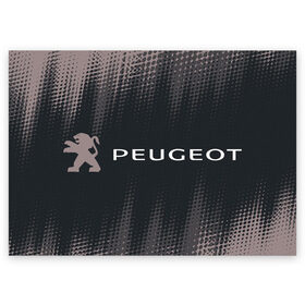 Поздравительная открытка с принтом PEUGEOT / Пежо в Белгороде, 100% бумага | плотность бумаги 280 г/м2, матовая, на обратной стороне линовка и место для марки
 | Тематика изображения на принте: 