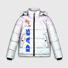 Зимняя куртка для мальчиков 3D с принтом ЕДИНОРОГ DAB в Белгороде, ткань верха — 100% полиэстер; подклад — 100% полиэстер, утеплитель — 100% полиэстер | длина ниже бедра, удлиненная спинка, воротник стойка и отстегивающийся капюшон. Есть боковые карманы с листочкой на кнопках, утяжки по низу изделия и внутренний карман на молнии. 

Предусмотрены светоотражающий принт на спинке, радужный светоотражающий элемент на пуллере молнии и на резинке для утяжки | 
