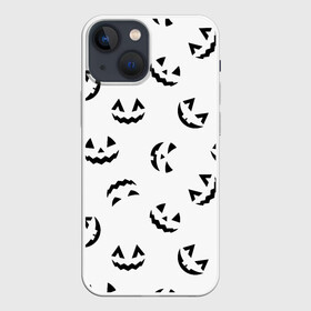 Чехол для iPhone 13 mini с принтом Halloween в Белгороде,  |  | 31 октября | halloween | halowen | ведьма | день всех святых | джек | костюм | кровь | лого | монстр | надпись | праздник | приведение | призрак | светильник | символ | страшная | тыква | ужасы | хеллоуин | хеллуин