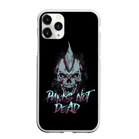 Чехол для iPhone 11 Pro матовый с принтом PUNKS NOT DEAD в Белгороде, Силикон |  | Тематика изображения на принте: anarchy | dead | musick | punk | rock | skull | анархия | музыка | панк | рок | череп