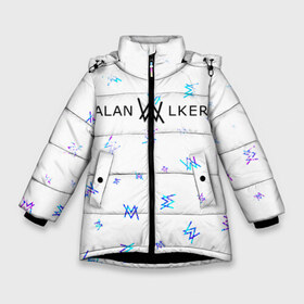 Зимняя куртка для девочек 3D с принтом ALAN WALKER АЛАН УОКЕР в Белгороде, ткань верха — 100% полиэстер; подклад — 100% полиэстер, утеплитель — 100% полиэстер. | длина ниже бедра, удлиненная спинка, воротник стойка и отстегивающийся капюшон. Есть боковые карманы с листочкой на кнопках, утяжки по низу изделия и внутренний карман на молнии. 

Предусмотрены светоотражающий принт на спинке, радужный светоотражающий элемент на пуллере молнии и на резинке для утяжки. | alan | faded | house | logo | music | walker | алан | вокер | волкер | диджей | лого | логотип | логотипы | музыка | музыкант | символ | символы | танцеальная | уокер | хаус | электронная
