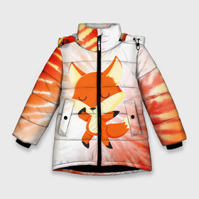 Зимняя куртка для девочек 3D с принтом ЛИСИЧКА FOXY в Белгороде, ткань верха — 100% полиэстер; подклад — 100% полиэстер, утеплитель — 100% полиэстер. | длина ниже бедра, удлиненная спинка, воротник стойка и отстегивающийся капюшон. Есть боковые карманы с листочкой на кнопках, утяжки по низу изделия и внутренний карман на молнии. 

Предусмотрены светоотражающий принт на спинке, радужный светоотражающий элемент на пуллере молнии и на резинке для утяжки. | Тематика изображения на принте: animals | fox | foxes | foxy | ginger | животные | лис | лиса | лисенок | лисий | лисица | лисицы | лисичка | лисички | лисы | лисята | оранжевый