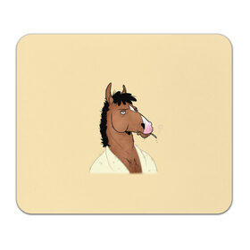 Коврик для мышки прямоугольный с принтом Конь БоДжек в Белгороде, натуральный каучук | размер 230 х 185 мм; запечатка лицевой стороны | bojack horseman | бо | бо джек | говорящий конь | джек | диана | кентавр | кони | конь | конь бо джек | мистер подхвост | мульт | мультфильм | тодд