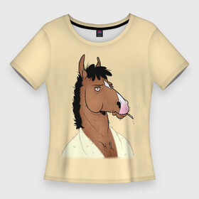 Женская футболка 3D Slim с принтом Конь БоДжек в Белгороде,  |  | bojack horseman | бо | бо джек | говорящий конь | джек | диана | кентавр | кони | конь | конь бо джек | мистер подхвост | мульт | мультфильм | тодд