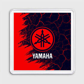 Магнит 55*55 с принтом YAMAHA MOTOR / Ямаха в Белгороде, Пластик | Размер: 65*65 мм; Размер печати: 55*55 мм | Тематика изображения на принте: auto | logo | moto | motor | symbol | yamaha | авто | автомобиль | гонки | знак | лого | логотип | логотипы | марка | машина | мото | мотоцикл | мотоциклы | символ | символы | ямаха