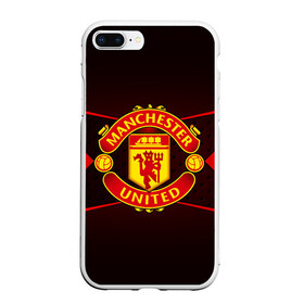 Чехол для iPhone 7Plus/8 Plus матовый с принтом MANCHESTER UNITED в Белгороде, Силикон | Область печати: задняя сторона чехла, без боковых панелей | football | manchester united | англия. | кристал пэлас | манчестер | манчестер сити | манчестер юнайтед | футбол