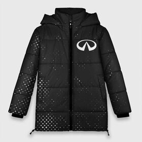 Женская зимняя куртка 3D с принтом INFINITI Инфинити в Белгороде, верх — 100% полиэстер; подкладка — 100% полиэстер; утеплитель — 100% полиэстер | длина ниже бедра, силуэт Оверсайз. Есть воротник-стойка, отстегивающийся капюшон и ветрозащитная планка. 

Боковые карманы с листочкой на кнопках и внутренний карман на молнии | auto | infiniti | infinity | logo | moto | nissan | symbol | авто | автомобиль | гонки | знак | инфинити | лого | логотип | логотипы | марка | машина | мото | ниссан | символ | символы