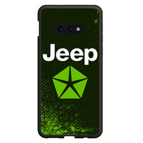 Чехол для Samsung S10E с принтом JEEP Джип в Белгороде, Силикон | Область печати: задняя сторона чехла, без боковых панелей | auto | jeep | logo | moto | symbol | авто | автомобиль | гонки | джип | знак | лого | логотип | логотипы | марка | машина | мото | символ | символы