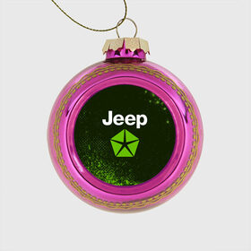 Стеклянный ёлочный шар с принтом JEEP / Джип в Белгороде, Стекло | Диаметр: 80 мм | auto | jeep | logo | moto | symbol | авто | автомобиль | гонки | джип | знак | лого | логотип | логотипы | марка | машина | мото | символ | символы