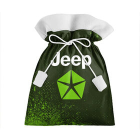Подарочный 3D мешок с принтом JEEP / Джип в Белгороде, 100% полиэстер | Размер: 29*39 см | Тематика изображения на принте: auto | jeep | logo | moto | symbol | авто | автомобиль | гонки | джип | знак | лого | логотип | логотипы | марка | машина | мото | символ | символы