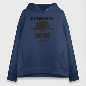 Женское худи Oversize хлопок с принтом Heisenberg в Белгороде, френч-терри — 70% хлопок, 30% полиэстер. Мягкий теплый начес внутри —100% хлопок | боковые карманы, эластичные манжеты и нижняя кромка, капюшон на магнитной кнопке | breaking bad | sony pictures television | spt_2741523_breakingbad | vdsvar | walter hartwell white | брайан крэнстон | во все тяжкие | уолтер хартвелл уайт