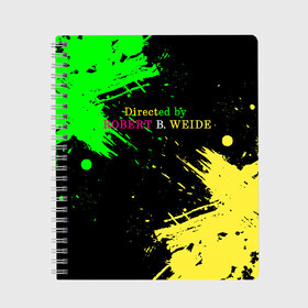 Тетрадь с принтом Directed by ROBERT B. WEIDE. в Белгороде, 100% бумага | 48 листов, плотность листов — 60 г/м2, плотность картонной обложки — 250 г/м2. Листы скреплены сбоку удобной пружинной спиралью. Уголки страниц и обложки скругленные. Цвет линий — светло-серый
 | 