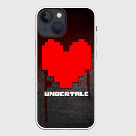 Чехол для iPhone 13 mini с принтом UNDERTALE в Белгороде,  |  | sans | undertale | андертале | андертейл | игра | кровь | подземная история | подземная сказка | санс | сердце | ундертале