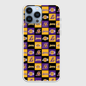 Чехол для iPhone 13 Pro Max с принтом LA LAKERS | ЛЕЙКЕРС в Белгороде,  |  | Тематика изображения на принте: bryant | james | jordan | kobe | la lakers | lakers | lebron | nba | брайант | брайнт | джеймс | джордан | коби | леброн | лейкерс | лэйкерс | мамба | нба | черная