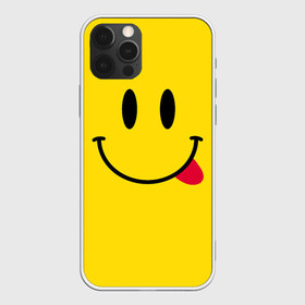 Чехол для iPhone 12 Pro Max с принтом Смайлик в Белгороде, Силикон |  | cheerful | emoticon | icon | joy | smile | tongue | веселый | значок | радость | смайлик | улыбка | язык