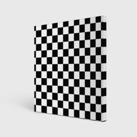 Холст квадратный с принтом Шахматка в Белгороде, 100% ПВХ |  | абстракция | в клетку | игра | клетка | клеточка | тренд | черно белая | черно белая клетка | шахматка | шахматная клетка | шахматы