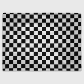 Плед 3D с принтом Шахматка в Белгороде, 100% полиэстер | закругленные углы, все края обработаны. Ткань не мнется и не растягивается | Тематика изображения на принте: абстракция | в клетку | игра | клетка | клеточка | тренд | черно белая | черно белая клетка | шахматка | шахматная клетка | шахматы