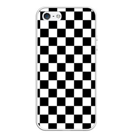 Чехол для iPhone 5/5S матовый с принтом Шахматка в Белгороде, Силикон | Область печати: задняя сторона чехла, без боковых панелей | абстракция | в клетку | игра | клетка | клеточка | тренд | черно белая | черно белая клетка | шахматка | шахматная клетка | шахматы
