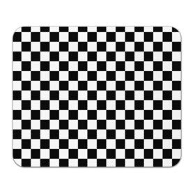Коврик для мышки прямоугольный с принтом Шахматка в Белгороде, натуральный каучук | размер 230 х 185 мм; запечатка лицевой стороны | абстракция | в клетку | игра | клетка | клеточка | тренд | черно белая | черно белая клетка | шахматка | шахматная клетка | шахматы