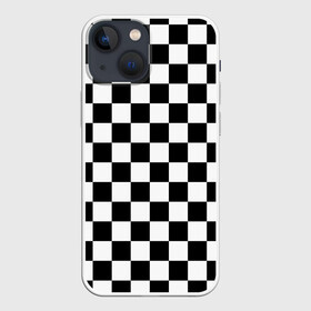 Чехол для iPhone 13 mini с принтом Шахматка в Белгороде,  |  | Тематика изображения на принте: абстракция | в клетку | игра | клетка | клеточка | тренд | черно белая | черно белая клетка | шахматка | шахматная клетка | шахматы