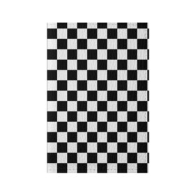 Обложка для паспорта матовая кожа с принтом Шахматка в Белгороде, натуральная матовая кожа | размер 19,3 х 13,7 см; прозрачные пластиковые крепления | абстракция | в клетку | игра | клетка | клеточка | тренд | черно белая | черно белая клетка | шахматка | шахматная клетка | шахматы