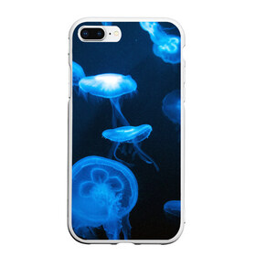 Чехол для iPhone 7Plus/8 Plus матовый с принтом Медуза в Белгороде, Силикон | Область печати: задняя сторона чехла, без боковых панелей | medusozoa | медуза | медузы | морское животное | ядовитая медуза