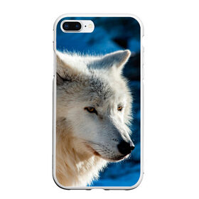 Чехол для iPhone 7Plus/8 Plus матовый с принтом Северный волк в Белгороде, Силикон | Область печати: задняя сторона чехла, без боковых панелей | Тематика изображения на принте: wolf | wolfs | волк | волки | волчара | животные | звери | лес | природа
