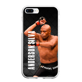 Чехол для iPhone 7Plus/8 Plus матовый с принтом Anderson Silva в Белгороде, Силикон | Область печати: задняя сторона чехла, без боковых панелей | Тематика изображения на принте: ahmat | anderson | mma | silva | ufc | андерсон | ахмат | бои без правил | микс файт | мма | силва | сильва