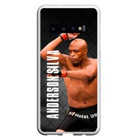 Чехол для Samsung Galaxy S10 с принтом Anderson Silva в Белгороде, Силикон | Область печати: задняя сторона чехла, без боковых панелей | Тематика изображения на принте: ahmat | anderson | mma | silva | ufc | андерсон | ахмат | бои без правил | микс файт | мма | силва | сильва