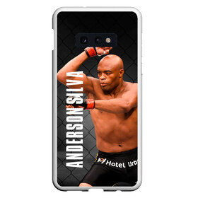 Чехол для Samsung S10E с принтом Anderson Silva в Белгороде, Силикон | Область печати: задняя сторона чехла, без боковых панелей | Тематика изображения на принте: ahmat | anderson | mma | silva | ufc | андерсон | ахмат | бои без правил | микс файт | мма | силва | сильва