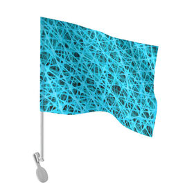 Флаг для автомобиля с принтом GARD$ER в Белгороде, 100% полиэстер | Размер: 30*21 см | abstraction | acidic | blue | lines | mesh | shapes | surface | texture | абстракция | кислотный | линии | поверхность | сетка | текстура | формы