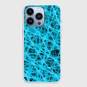 Чехол для iPhone 13 Pro с принтом GARDER в Белгороде,  |  | abstraction | acidic | blue | lines | mesh | shapes | surface | texture | абстракция | кислотный | линии | поверхность | сетка | текстура | формы