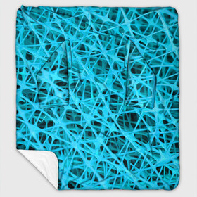 Плед с рукавами с принтом GARDSER в Белгороде, 100% полиэстер | Закругленные углы, все края обработаны. Ткань не мнется и не растягивается. Размер 170*145 | Тематика изображения на принте: abstraction | acidic | blue | lines | mesh | shapes | surface | texture | абстракция | кислотный | линии | поверхность | сетка | текстура | формы