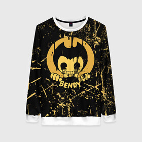 Женский свитшот 3D Bendy And The Ink Machine: в Белгороде, 100% полиэстер с мягким внутренним слоем | круглый вырез горловины, мягкая резинка на манжетах и поясе, свободная посадка по фигуре | bendy | bendy and the ink machine | бенди | бени | бенни | бэнди | детская | детям | игра | капли | компьютерная игра | краска | машина | подтеки | ужастик | чернила | чернильная