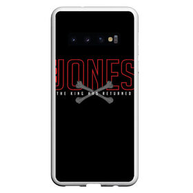 Чехол для Samsung Galaxy S10 с принтом Jon Bones Jones в Белгороде, Силикон | Область печати: задняя сторона чехла, без боковых панелей | Тематика изображения на принте: bones | jon | jones | mma | ufc | боец | джон | джонс | единоборства | кости | кость | мма | смешанные | юфс