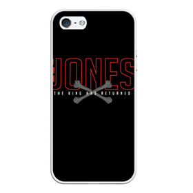 Чехол для iPhone 5/5S матовый с принтом Jon Bones Jones в Белгороде, Силикон | Область печати: задняя сторона чехла, без боковых панелей | bones | jon | jones | mma | ufc | боец | джон | джонс | единоборства | кости | кость | мма | смешанные | юфс