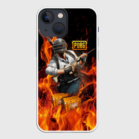 Чехол для iPhone 13 mini с принтом PUBG в Белгороде,  |  | battlegrounds | playerunknown s | pubg | вода | згип | игра | компьютерная игра | огонь | огонь и вода | пабг | пубг | шутер