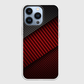 Чехол для iPhone 13 Pro с принтом CARBON STYLE в Белгороде,  |  | carbon | абстракция | иллюстрация | карбон | красный | линии | металл | полосы | популярные | современный | стиль | текстура | технология | узор | фон