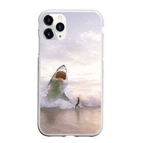 Чехол для iPhone 11 Pro Max матовый с принтом Мегалодон в Белгороде, Силикон |  | акула | акулы | волны | животное | животные | мегалодон | море | пейзаж | пейзажи | пляж | хищник | хищники