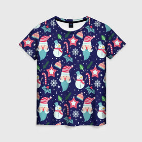 Женская футболка 3D с принтом Новый год в Белгороде, 100% полиэфир ( синтетическое хлопкоподобное полотно) | прямой крой, круглый вырез горловины, длина до линии бедер | 2020 | family look | merry christmas | new year | год крысы | зима | новый год | праздник | рождество | фэмили лук